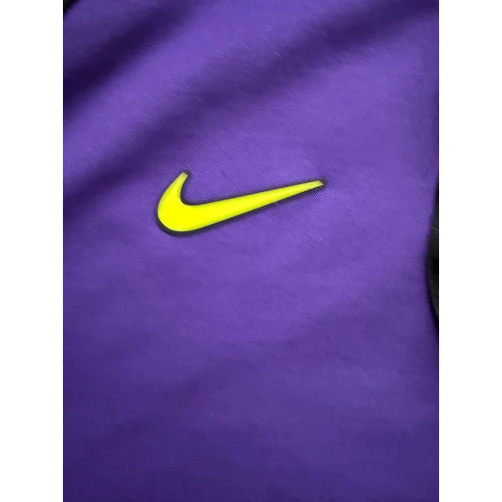 Nike Tottenham Hotspur Spurs Dri-FIT Hoodie Black Purple Volt Mens XL 1/4 Zip
